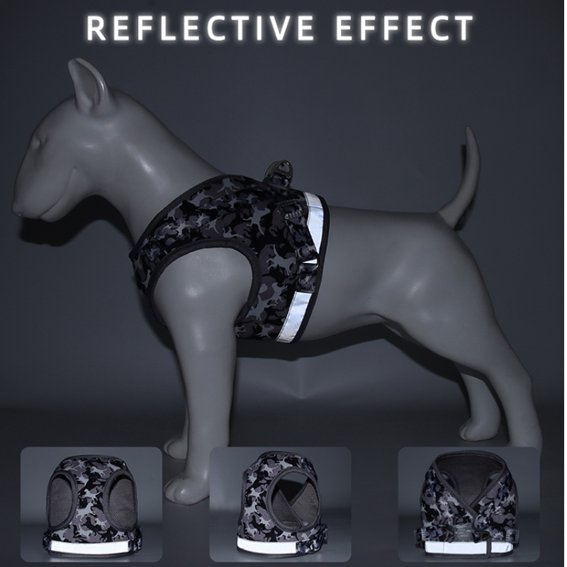 Factory Direct Sales! Super bequemer reflektierender einstellbarer Camouflage-Hundegurt